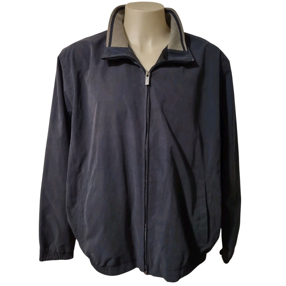 Croft & Barrow Jacket XXL Mens Outerwear Norm Core Gorp Cabin Core Navy Blue Zip